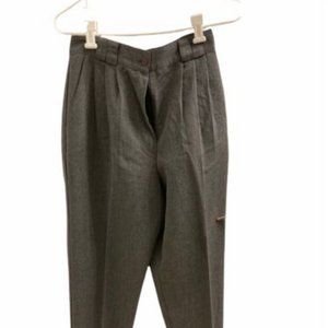 Jara Womens Juniors Dress Pants Gray Pleated Sz 9 High Rise Inseam 31"